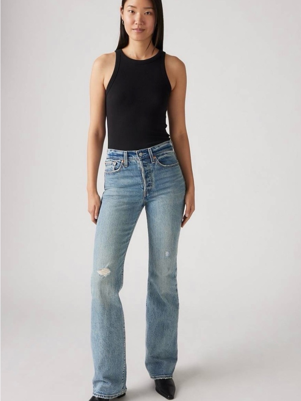 Levi’s Wedgie Bootcut Jeans High Rise Size 25 NWT Light Wash Stretch